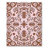 Ornate Blush Pink Floral Vintage Rug