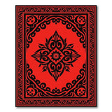 Traditional Persian Red Black Traditional Persian Area Rug