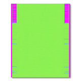 Vibrant Green Geometric Rug with Pink Borders