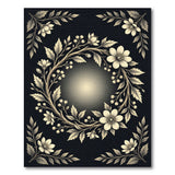Vintage Floral Wreath Area Rug