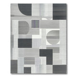Geometric Modern Black and White Geometric Black White Modern Area Rug