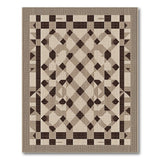 Modern Geometric Beige Diamond Area Rug