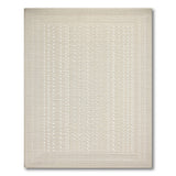 Beige Zigzag Woven Area Rug
