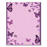 Blush Pink Butterfly Vine Area Rug