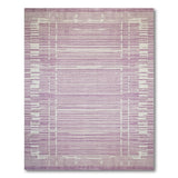 Purple Geometric Stripe Area Rug