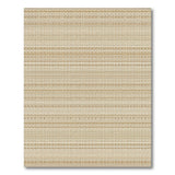 Beige and Neutral Beige Woven Stripe Area Rug