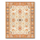 Brown and Tan Terracotta Heritage Tribal Area Rug