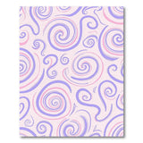 Pink Purple Swirl Abstract Area Rug