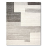 Grey Block Modern Grey Geometric Block Area Rug