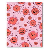 Playful Pink Cartoon Jack-o'-Lantern Rug