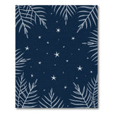 Navy Palm Star Area Rug