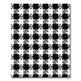 Geometric Modern Black White Houndstooth Geometric Area Rug