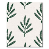 Green Green Fern Leaf Pattern Area Rug