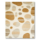 Abstract Pebble Beige Area Rug