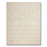 Woven Beige Geometric Woven Area Rug