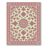 Pink Traditional Persian Floral Area Rug