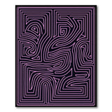 Pink Maze Labyrinth Area Rug