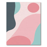 Abstract Area Wave Pink Abstract Wave Area Rug