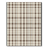 Rustic Farmhouse Tan Brown Plaid Rustic Farmhouse Area Rug