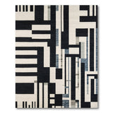 Bold Geometric Black White No. 6 Area Rug