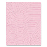 Abstract Area Blush Pink Wavy Abstract Area Rug