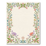 Ornate Multi-Color Floral Vine Border Rug