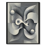 Geometric Modern Black White Area Rug