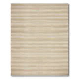 Beige and Neutral Beige Zigzag Woven Area Rug