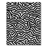 Black and White Abstract Area Wavy Black White Abstract Area Rug