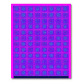 Purple Polka Dot Grid Area Rug