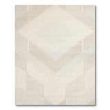 Beige and Neutral Neutral Geometric Abstract Area Rug