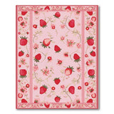 Charming Strawberry Pink Area Rug