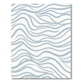 Grey Wavy Abstract Abstract Area Area Rug