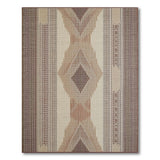 Brown Tan Southwestern Diamond Pattern Area Rug