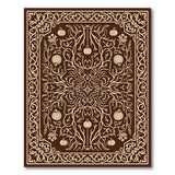 Ornate Pumpkin Vine Area Rug