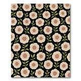 Vintage Cream Rose Floral Area Rug