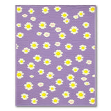 Purple Purple Daisy Scatter Area Rug