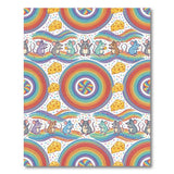 Rainbow Mice and Cheese Kids Area Rug