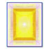 Multi-color and Patterns Radiant Yellow Sunburst Geometric Area Rug