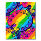 Vibrant Paint Palette Splash Area Rug