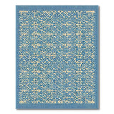 Indigo Geometric Heritage Tribal Area Rug