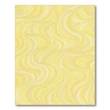 Abstract Area Yellow Abstract Wave Area Rug
