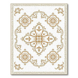 Elegant Gold Persian Floral Area Rug