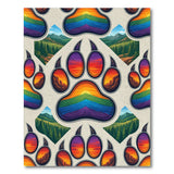 Rainbow Bear Paw Mountain Area Rug