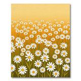 Yellow Sunny Daisy Meadow Yellow Area Rug