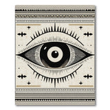 Tribal Eye Heritage Rug in Beige Black