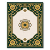 Emerald Green Gold Traditional Persian Area Rug