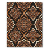Ikat Mandala Heritage Rug in Brown Tones