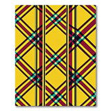 Vibrant Yellow Plaid Geometric Area Rug