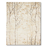 Abstract Birch Grove Beige Area Rug